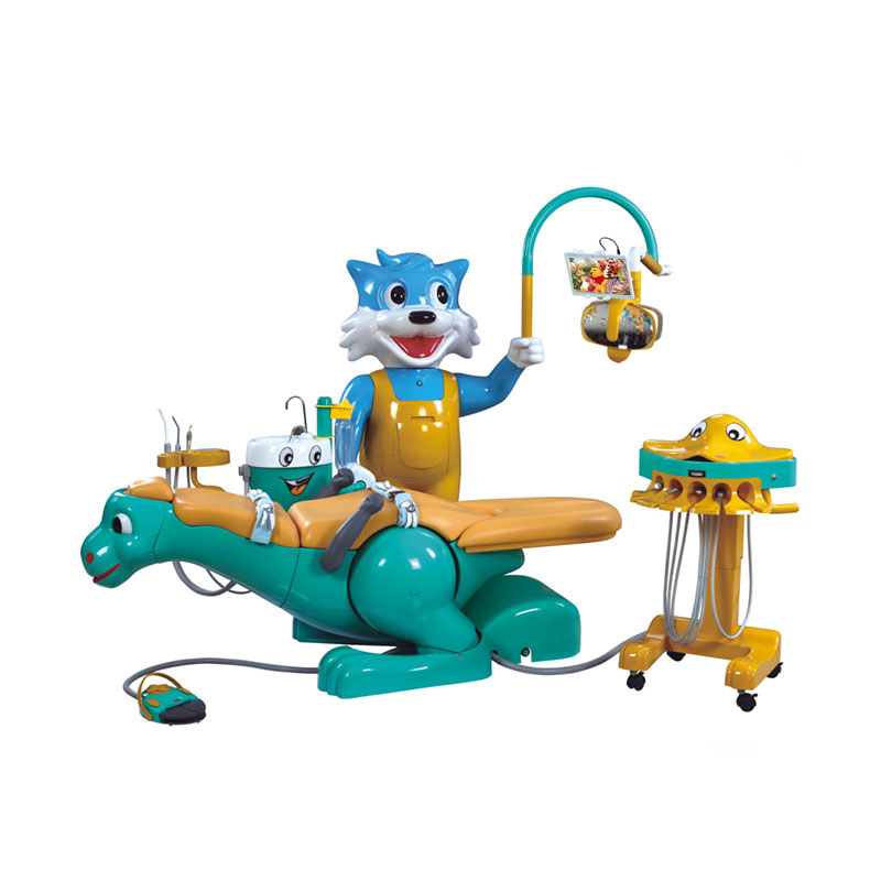 Sillón dental con ruedas tipo carrito UMG-03C con diseño de dibujos animados para niños
   