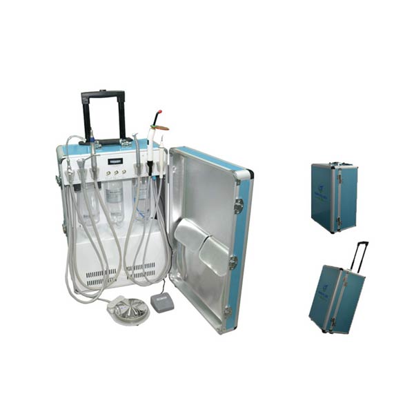 UM-P206 la unidad dental portátil del equipaje que está curado de la luz y el claer